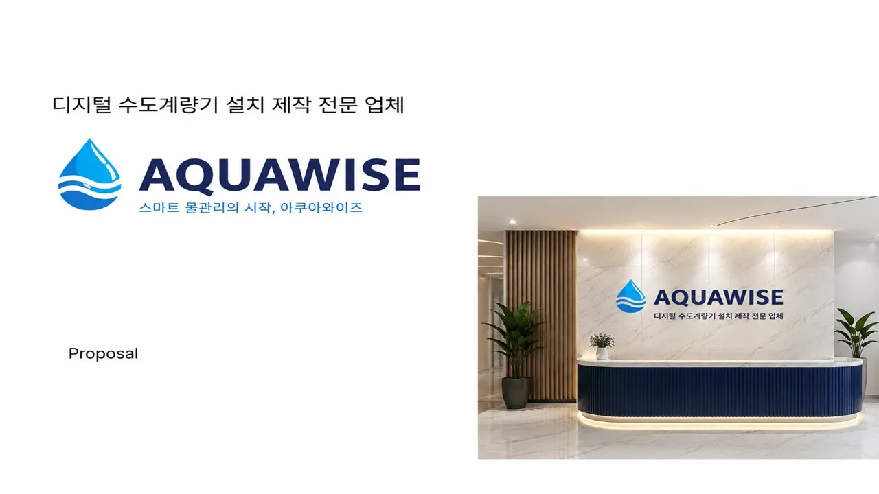 아쿠아와이즈 기존 제안서 표지